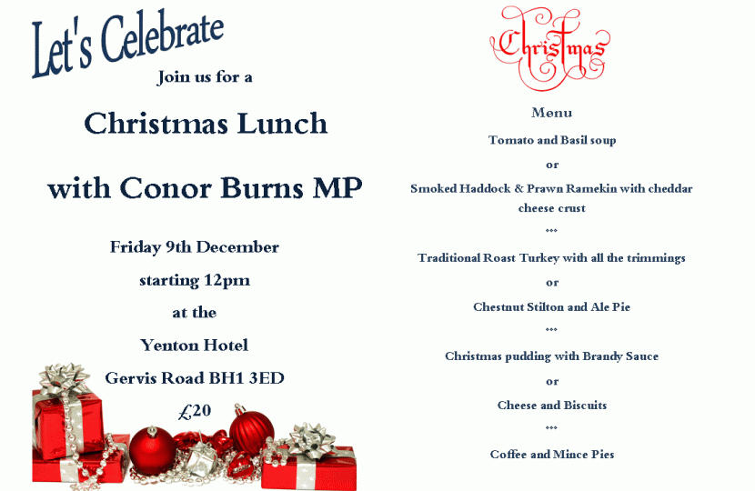 Christmas Lunch with Conor MP